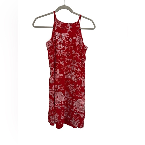 Westport Red Floral Embroidered Midi Dress Size Small - Picture 3 of 3